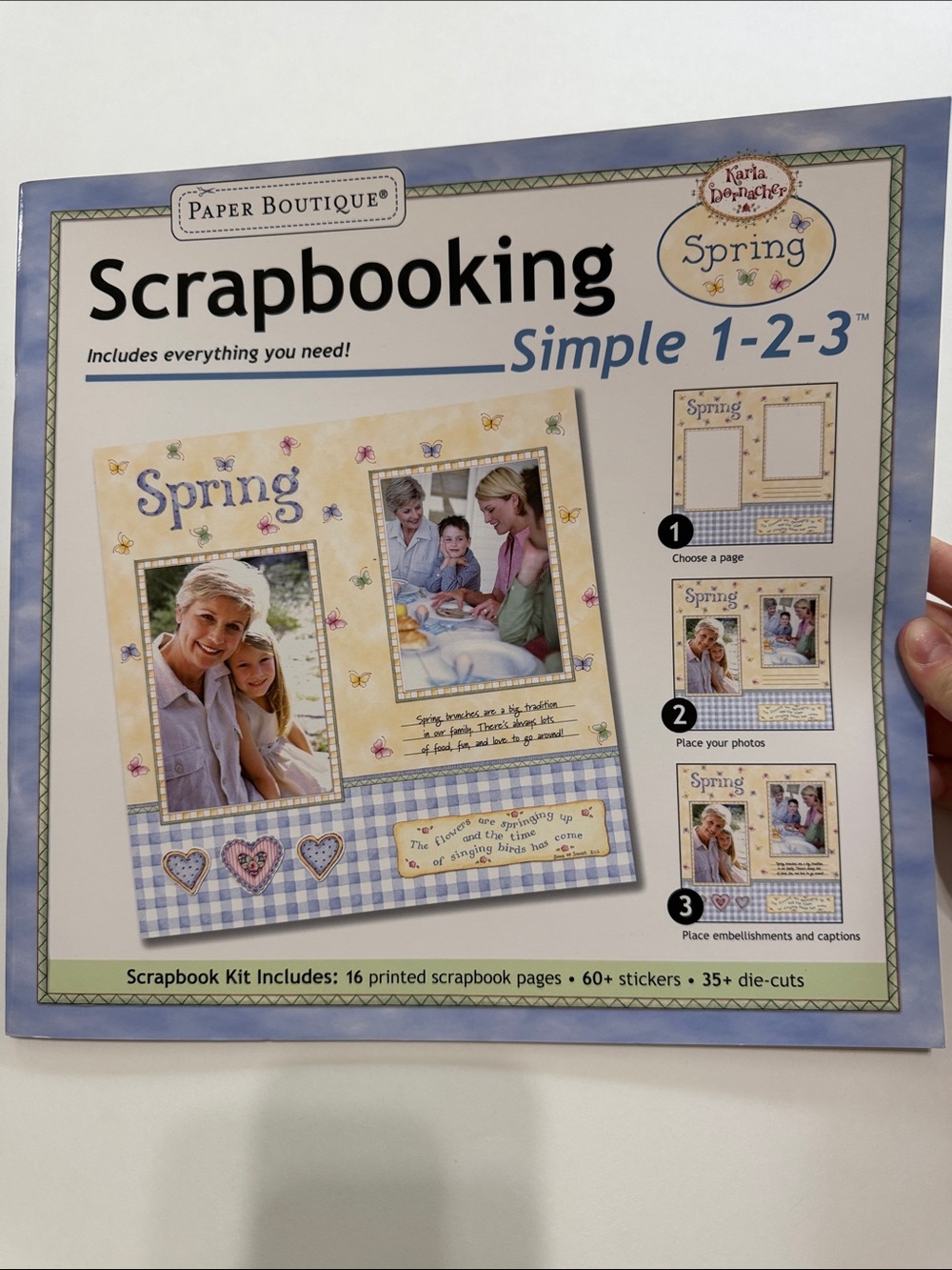 Paper Boutique ‘Spring’ Scrapbooking Kit - Blue/Yellow
